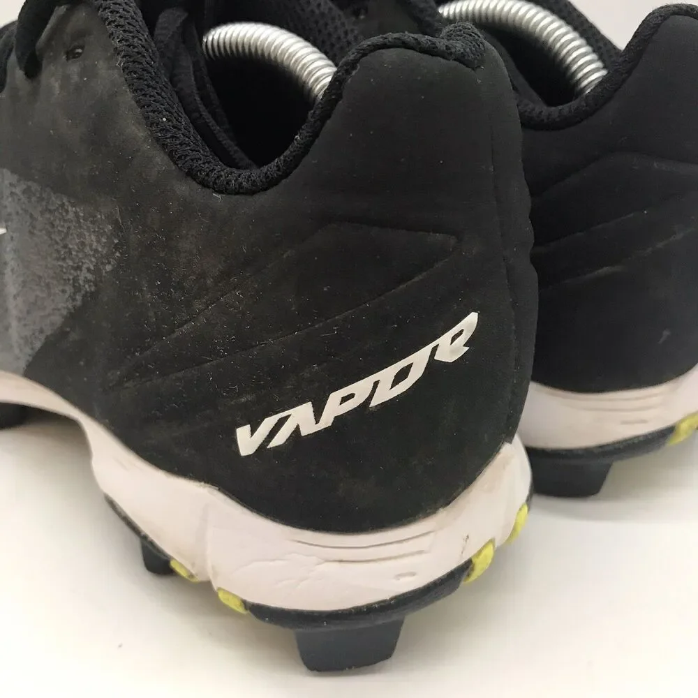 Nike Vapor 881972-010 FastFlex 6Y - W8 Baseball Shoes Black White Low Top Cleats